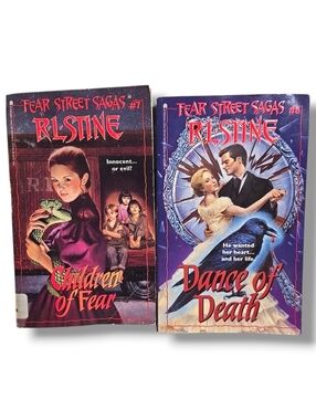 Fear Street Sagas 7–8 R.L. Stine Lot Children of Fear & Dance of Death, 1st Ed
